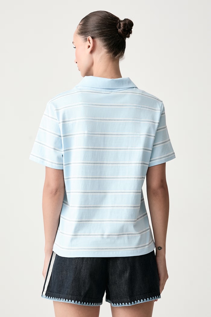 Одяг adidas Originals Поло жіноче бавовняне Resort KX0740 блакитний