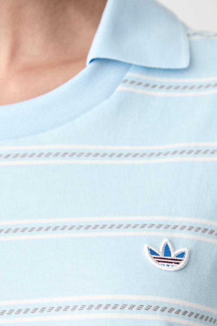 Поло жіноче бавовняне Resort adidas Originals блакитний KX0740