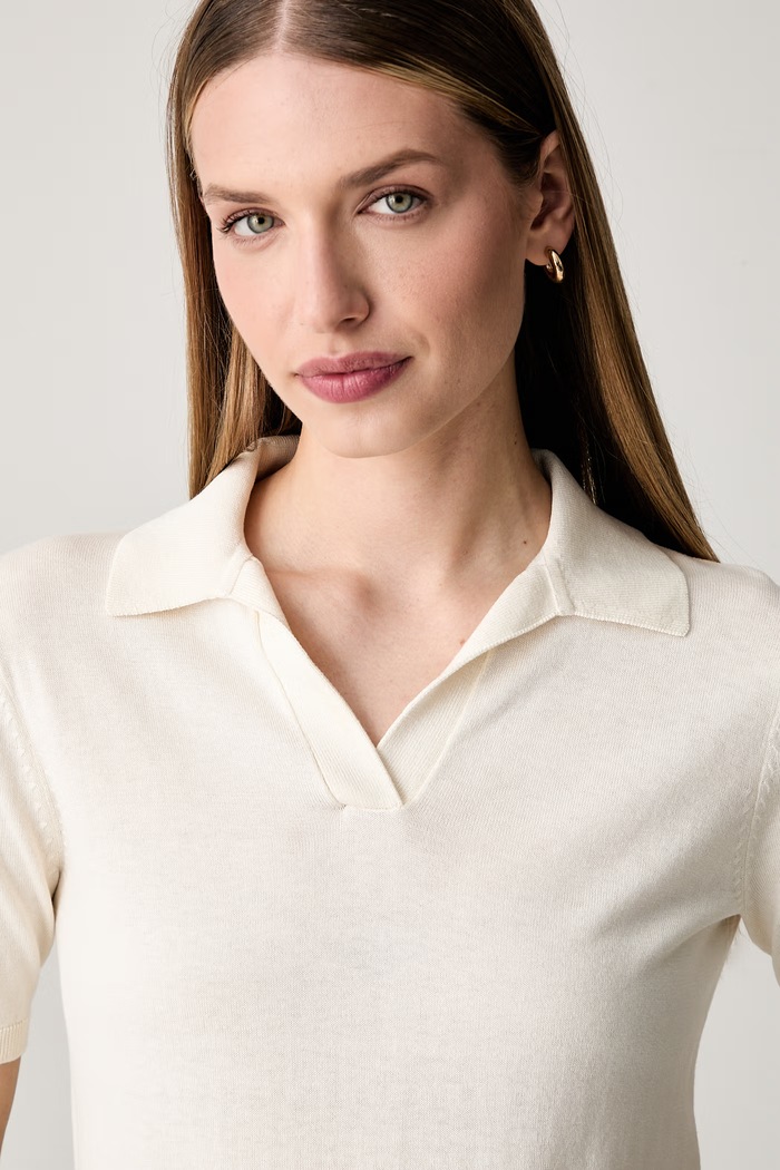 Weekend Max Mara polo swetrowe damskie z jedwabiem WKDRONCOLO beżowy 2625366141600