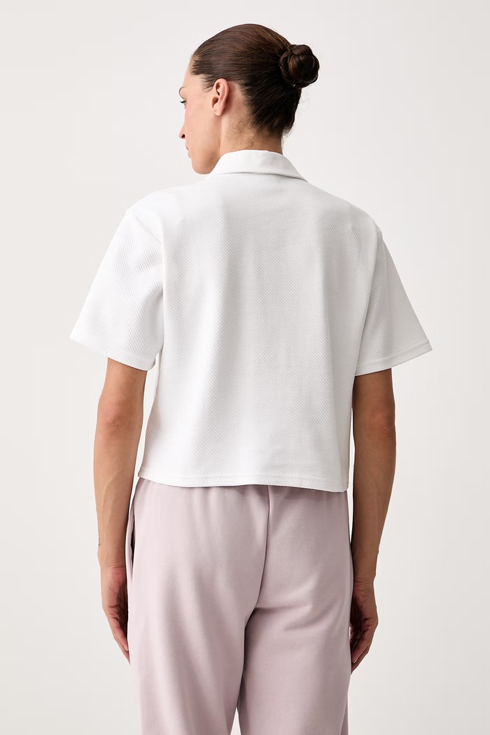 Odzież Puma polo damskie z bawełną CLASS 694014 biały