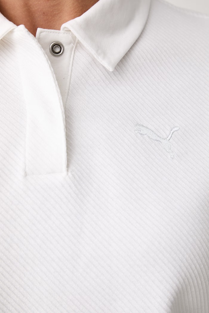 Puma polo damskie z bawełną CLASS 694014 biały