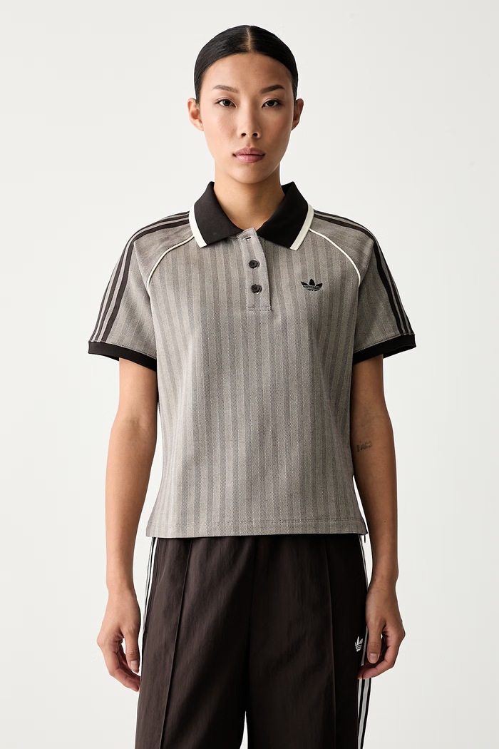 adidas Originals polo damskie brązowy KX1871