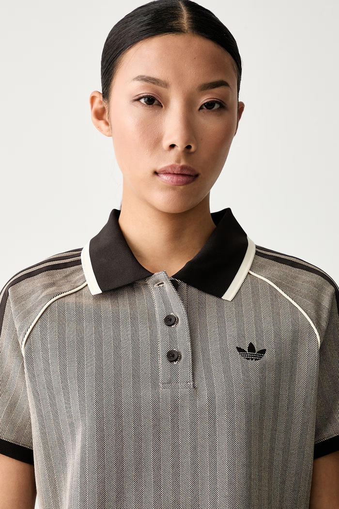 adidas Originals polo damskie brązowy KX1871