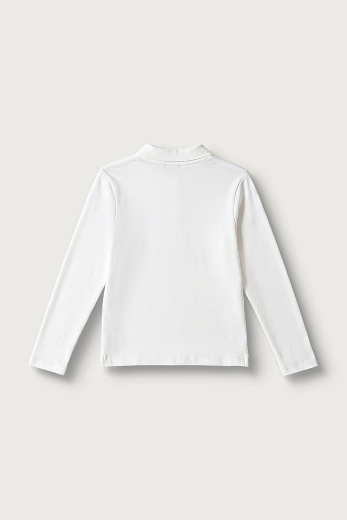 United Colors of Benetton Maglietta a maniche lunghe per bambini in cotone con elastan 3WG9C300X.G.Reproposal bianco AW26