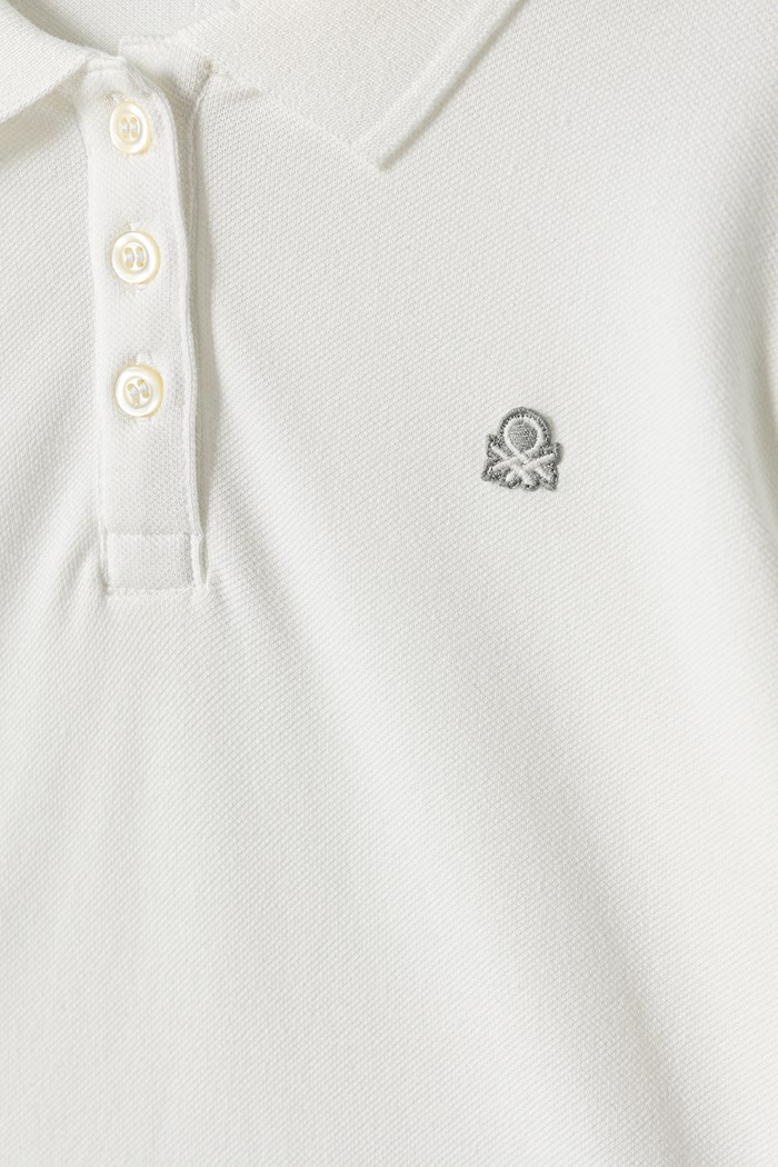 BIMBA United Colors of Benetton Maglietta a maniche lunghe per bambini in cotone con elastan 3WG9C300X.G.Reproposal bianco