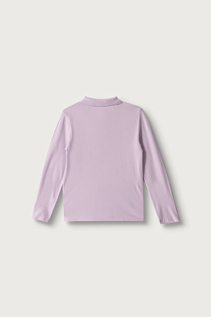 United Colors of Benetton Maglietta a maniche lunghe per bambini in cotone con elastan 3WG9C300X.G.Reproposal violetto AW26