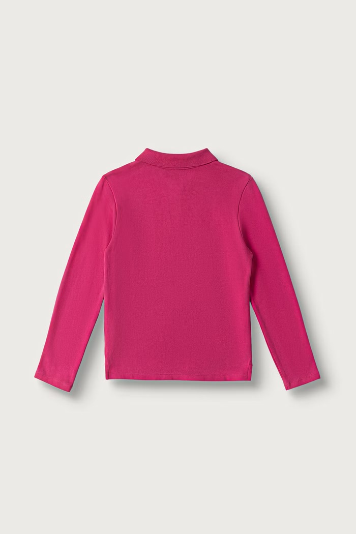 United Colors of Benetton Maglietta a maniche lunghe per bambini in cotone con elastan 3WG9C300X.G.Reproposal rosa AW26