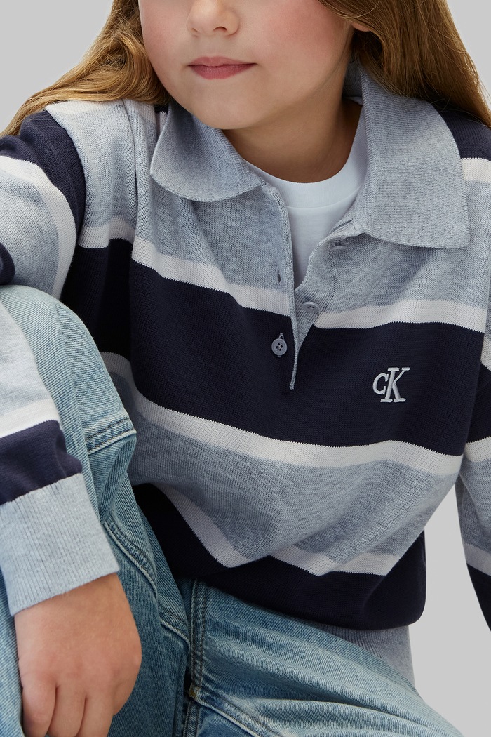 Calvin Klein Jeans Sweter dziecięcy bawełniany LVCKFJF14G.9BY2