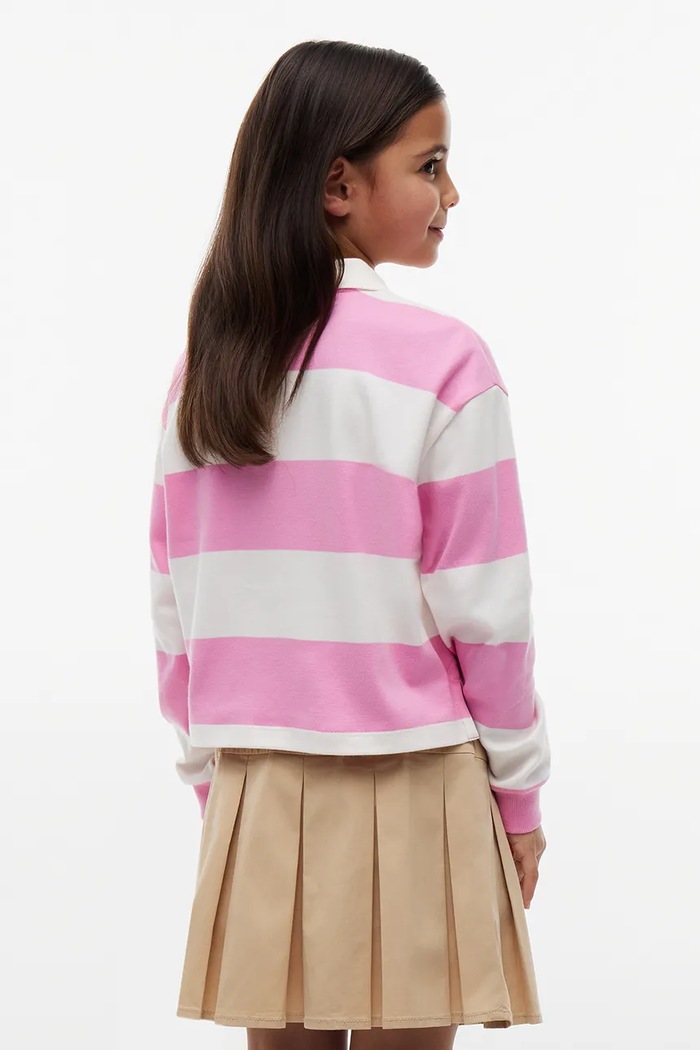 Dziewczynka Tommy Hilfiger longsleeve dziecięcy bawełniany KG0KG09538.9BY2 różowy