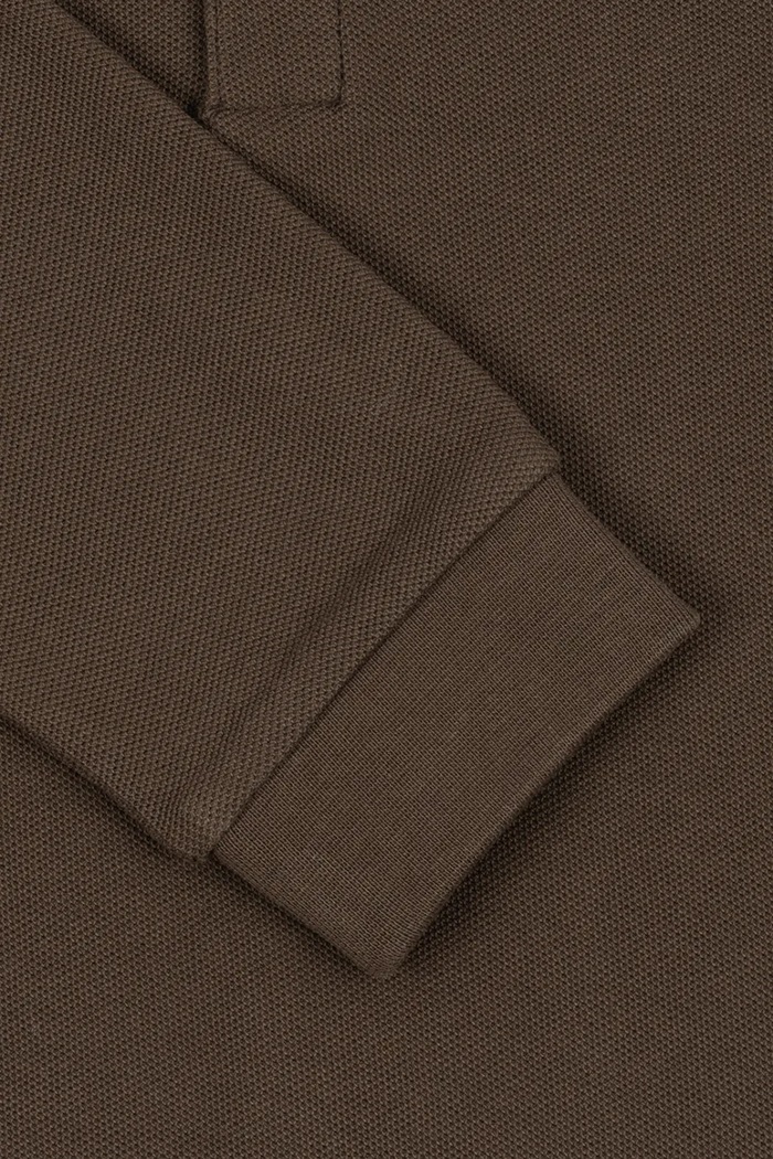 Longsleeve dziecięcy bawełniany FLORIAN LS POLO GOTS Konges Sløjd KS106471.9BY2 brązowy