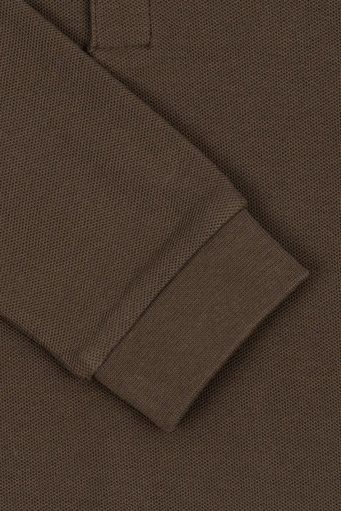 Longsleeve dziecięcy bawełniany FLORIAN LS POLO GOTS Konges Sløjd KS106471.9BY2 brązowy