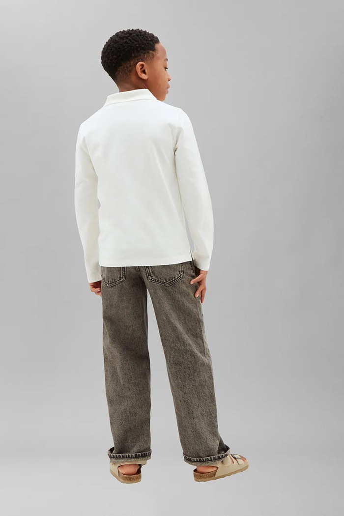 Longsleeve dziecięcy z bawełną Calvin Klein Jeans LVCKTJB15B.9BY2 biały