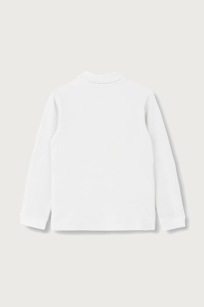 United Colors of Benetton Longsleeve dziecięcy bawełniany 3089G3017.P.Seasonal biały AW26