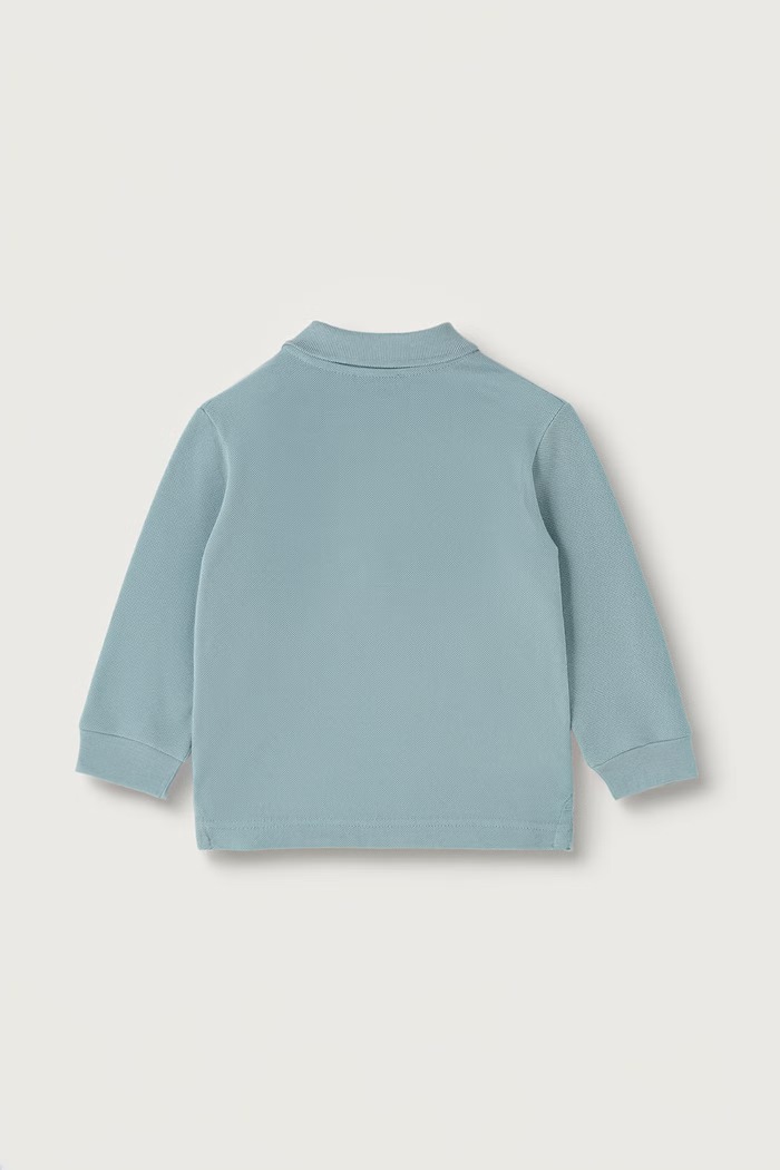 United Colors of Benetton Longsleeve dziecięcy bawełniany 3089G3017.P.Seasonal turkusowy AW26