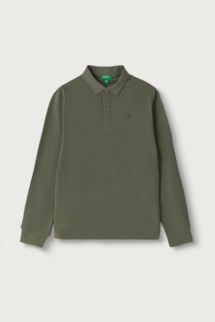 United Colors of Benetton Longsleeve dziecięcy bawełniany zielony 3089C302E.G.Seasonal