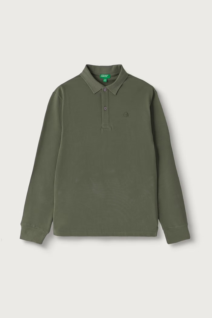 United Colors of Benetton Longsleeve dziecięcy bawełniany zielony 3089C302E.G.Seasonal