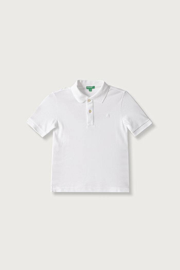 United Colors of Benetton Polo majica za djecu od pamuka bijela 3089C302D.G.Continuativ