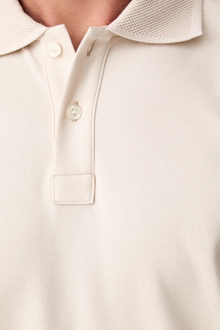 Eton longsleeve męski bawełniany 100011985 beżowy