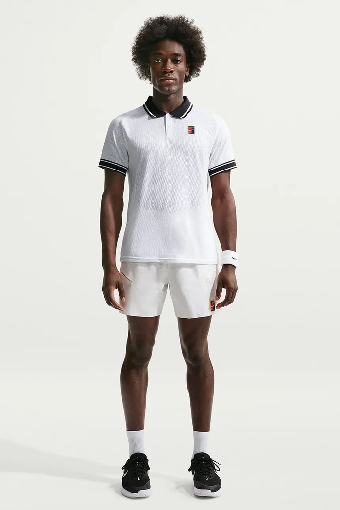 Nike Sportswear Polo sportowe męskie z bawełną NikeCourt Heritage biały FQ2101.100