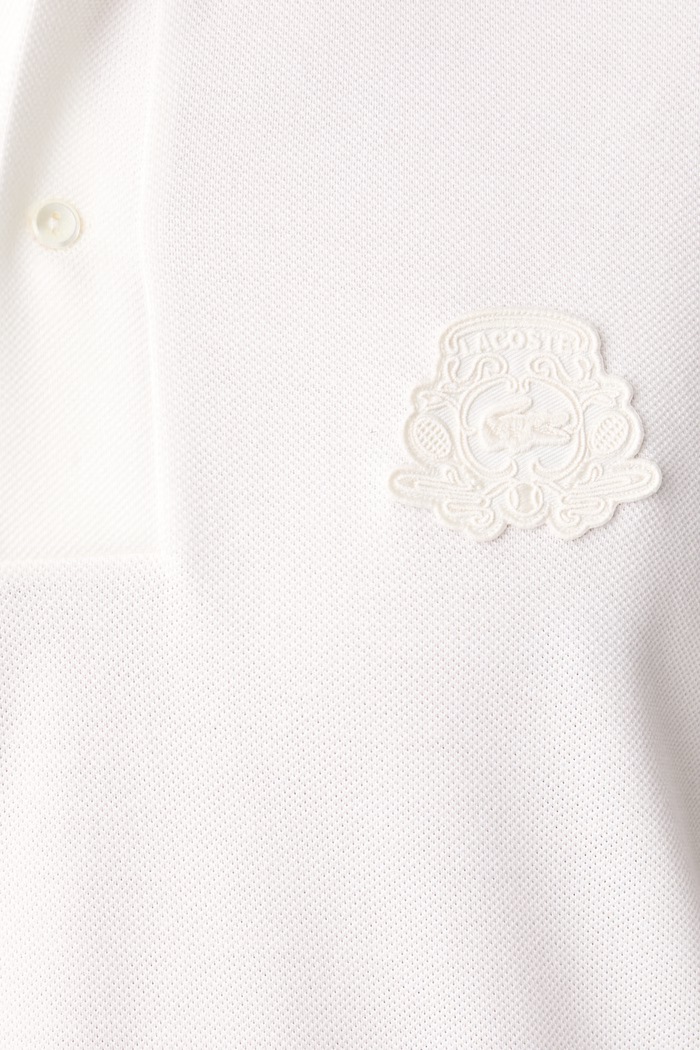 Polo sportowe męskie bawełniane Lacoste PH9796 beżowy