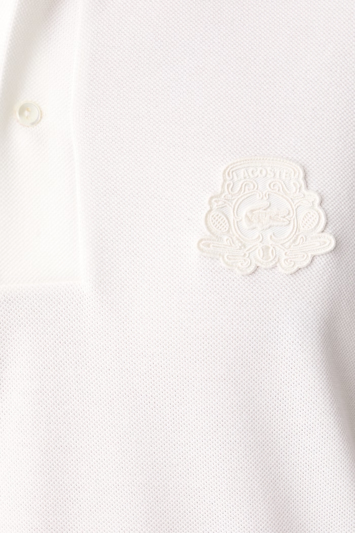 Polo sportowe męskie bawełniane Lacoste PH9796 beżowy