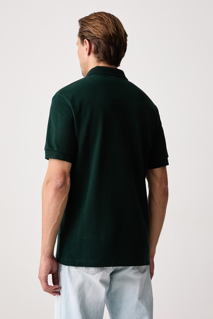 Lacoste Polo sportowe męskie bawełniane PH9796 zielony AW26