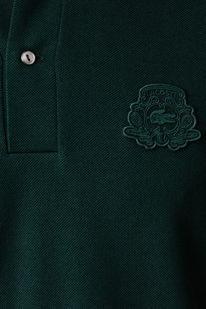 Polo sportowe męskie bawełniane Lacoste PH9796 zielony