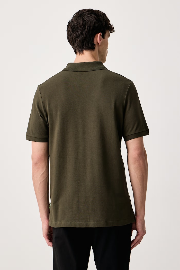 Scotch & Soda Polo męskie bawełniane 184414 zielony AW26