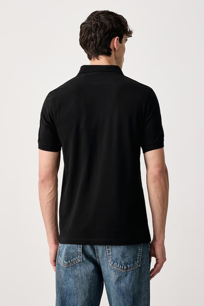 Guess Polo męskie bawełniane z elastanem THOR Z6YP03.K4967 czarny AW26