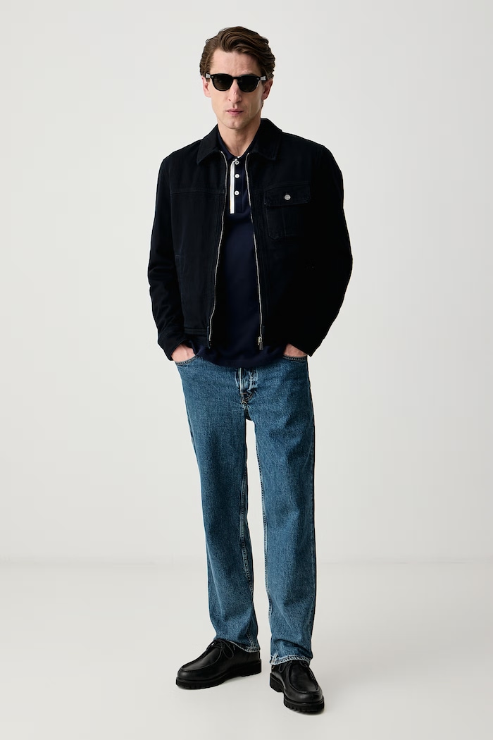 Lacoste Longsleeve męski bawełniany PH9720 granatowy AW26