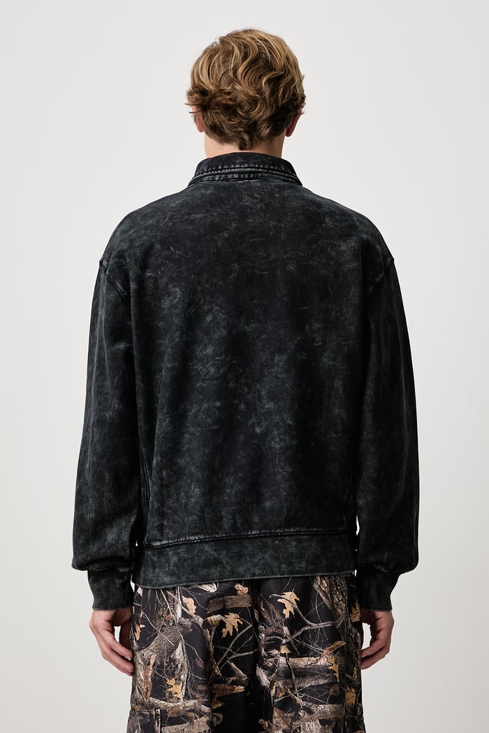 Clothing Carhartt WIP Lambert Polo Sweat sweatshirt cotton Men's I037105 black