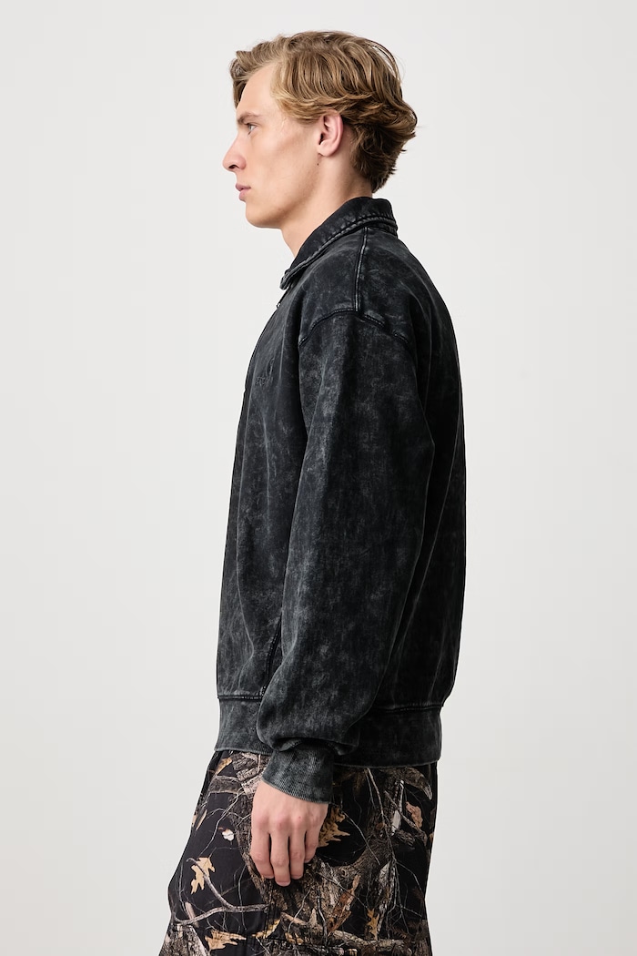 Lambert Polo Sweat sweatshirt cotton Men's Carhartt WIP I037105 black