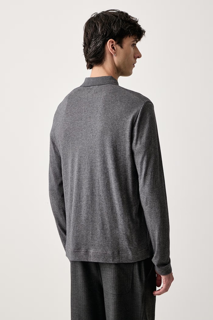 Odzież Marc O'Polo Longsleeve męski bawełniany 5000019416 szary