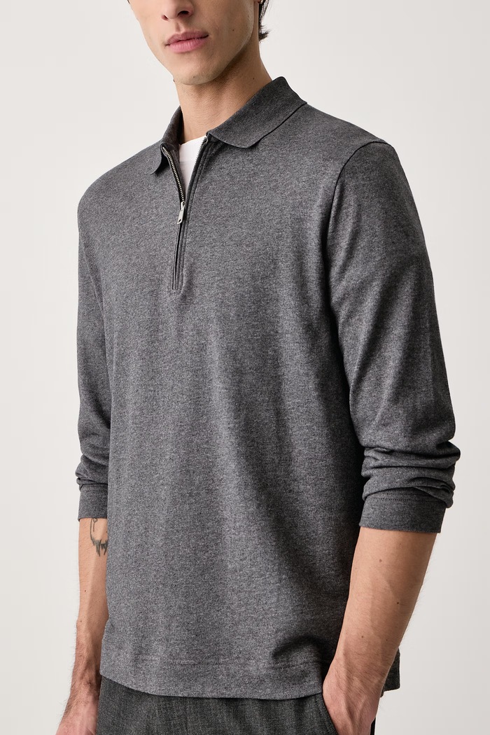 Longsleeve męski bawełniany Marc O'Polo 5000019416 szary