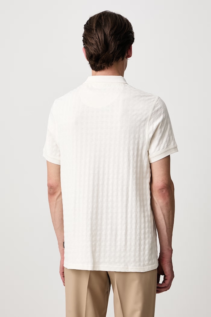 Odzież Barbour Polo męskie bawełniane Faversham MML1585 beżowy