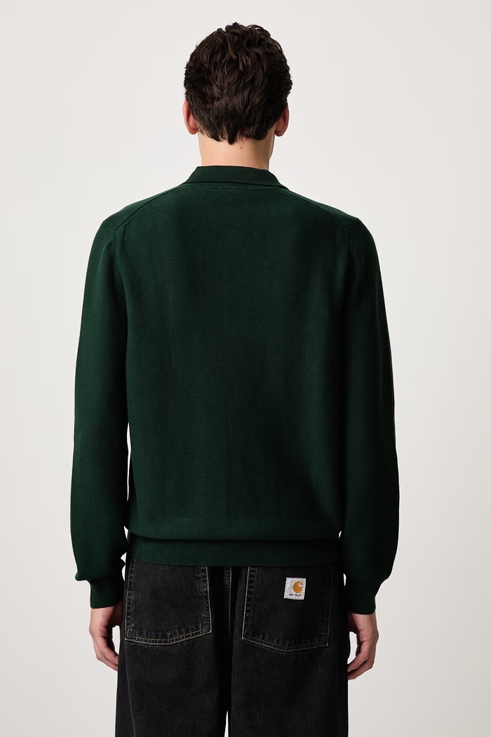 Odzież Lacoste Sweter bawełniany męski AH9904.YZP zielony