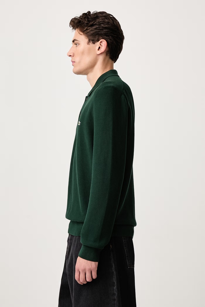 Sweter bawełniany męski Lacoste AH9904.YZP zielony