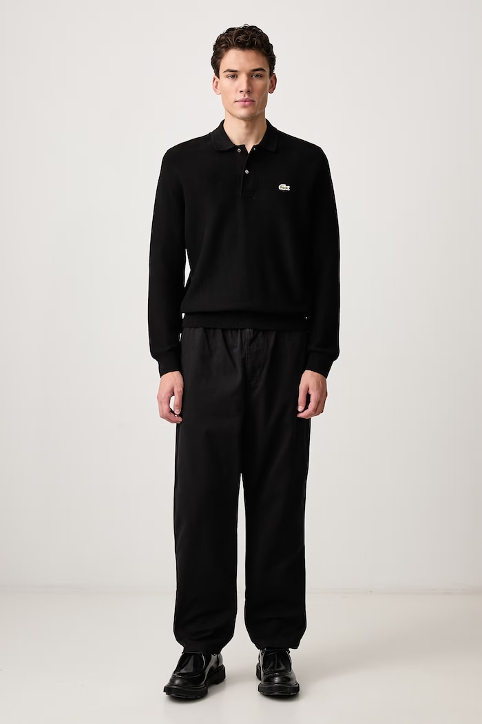 Lacoste Sweter bawełniany męski AH9904.031 czarny AW26