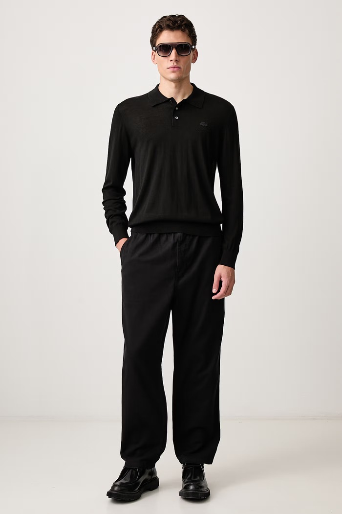 Lacoste Sweter męski z kaszmirem AH8586.031 czarny AW26