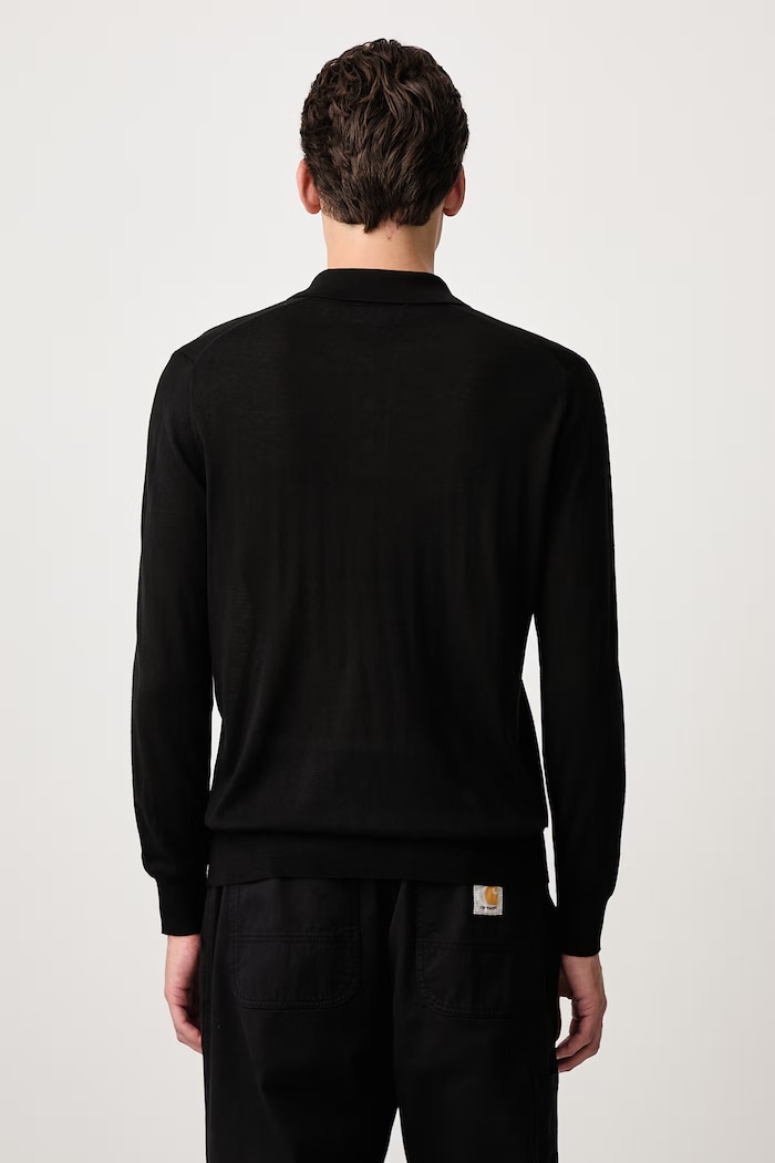 Odzież Lacoste Sweter męski z kaszmirem AH8586.031 czarny
