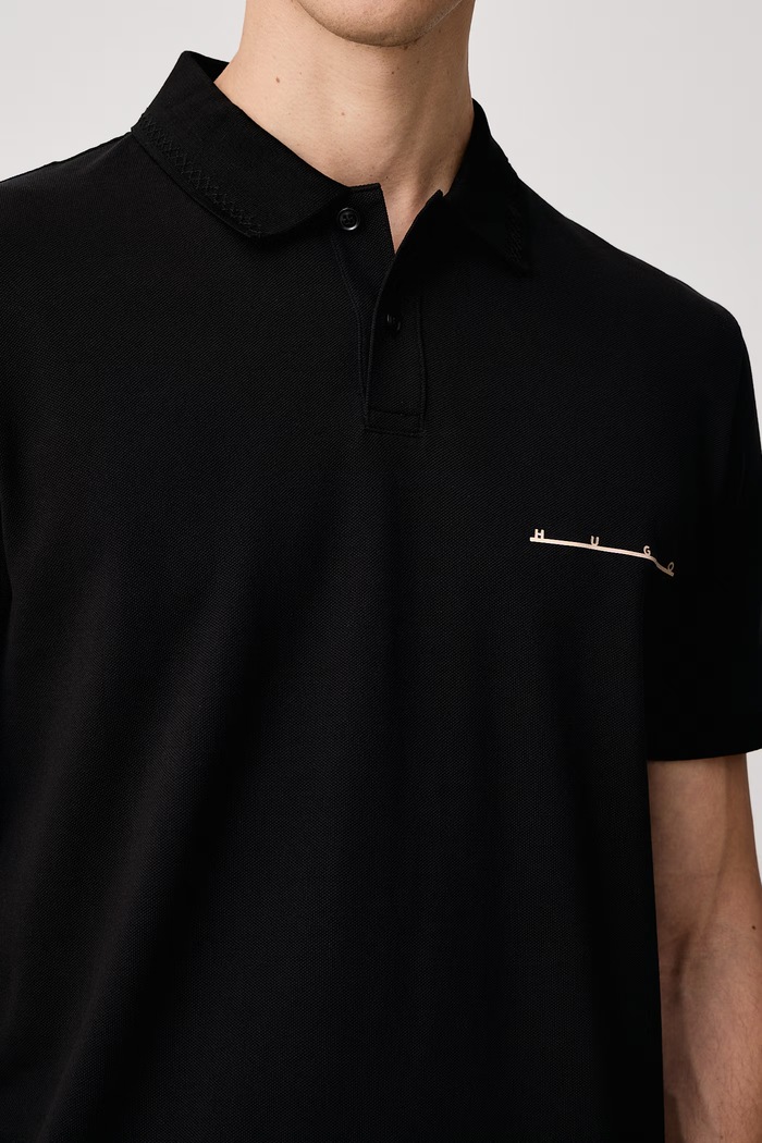 Polo majica za muškarce od pamuka Datripolo HUGO 50568132 crna