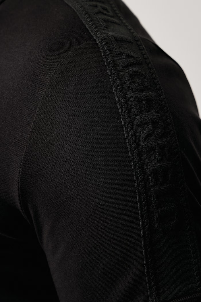 Polo tričko pánske bavlnené s elastanom Karl Lagerfeld čierna 564235.745017
