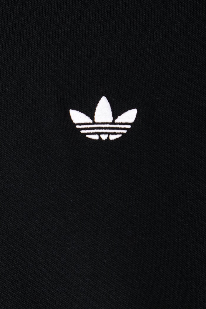 Polo męskie bawełniane z elastanem adidas Originals czarny KE4172