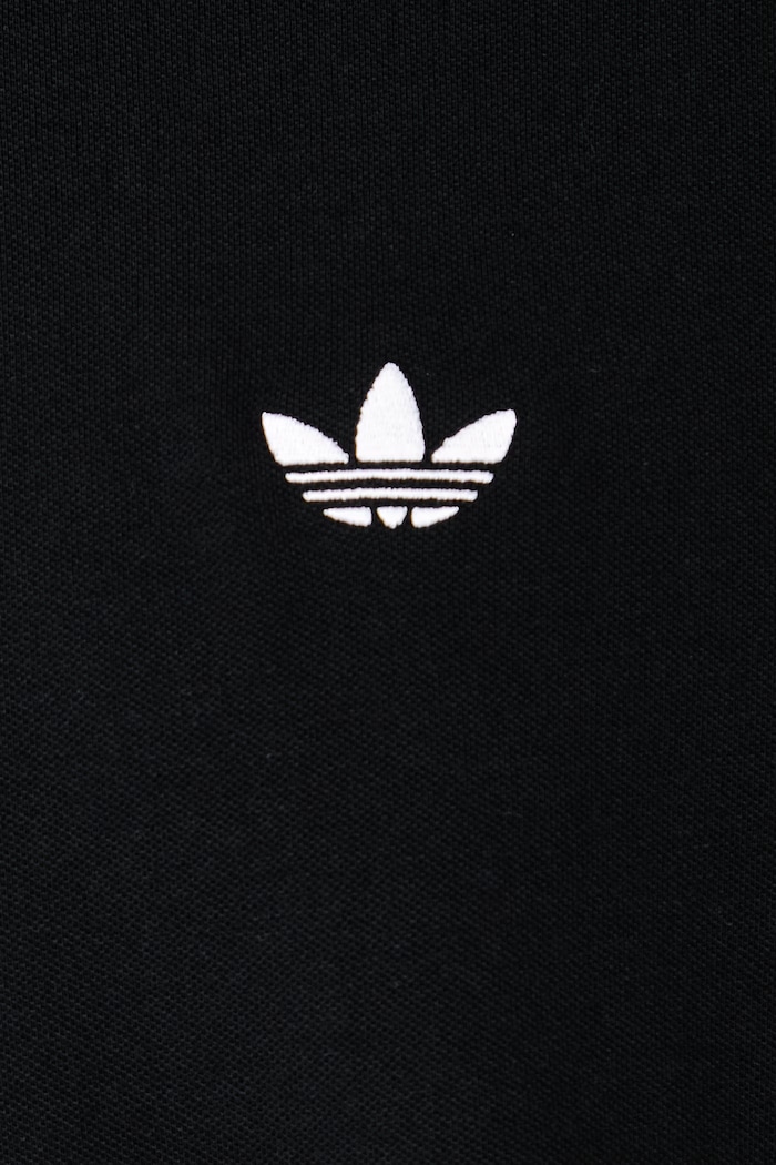 Polo męskie bawełniane z elastanem adidas Originals czarny KE4172