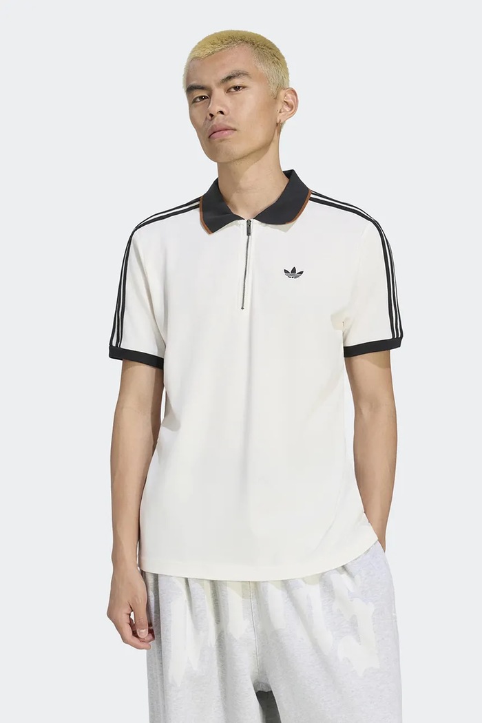 adidas Originals Polo męskie z bawełną biały KE4171