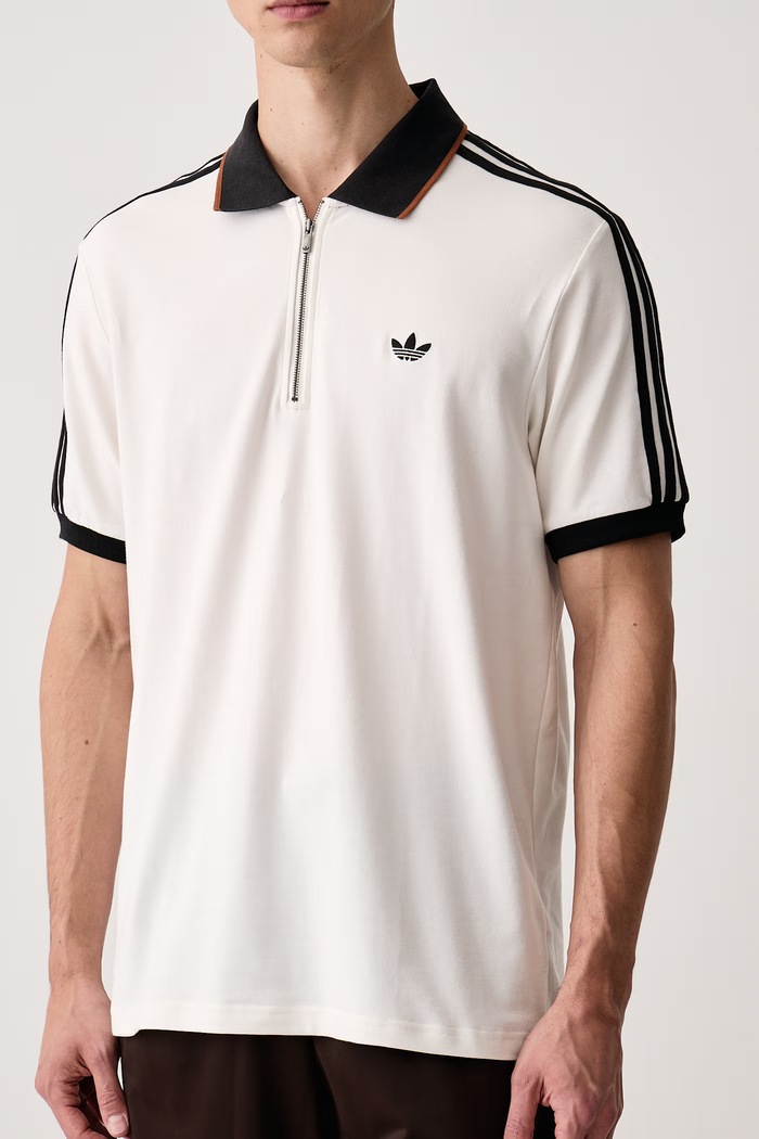 Polo majica moška z bombažem adidas Originals KE4171 bela