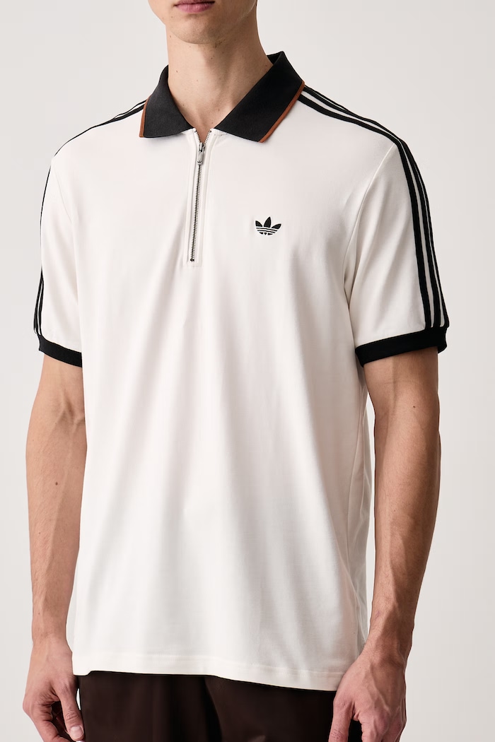 Polo majica moška z bombažem adidas Originals KE4171 bela