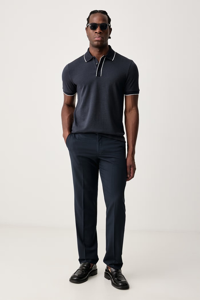 BOSS Polo majica moška bombažna H-Parlay 50565735 mornarsko modra AW26