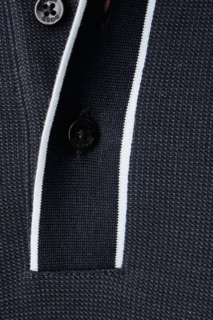 Polo majica moška bombažna H-Parlay BOSS mornarsko modra 50565735