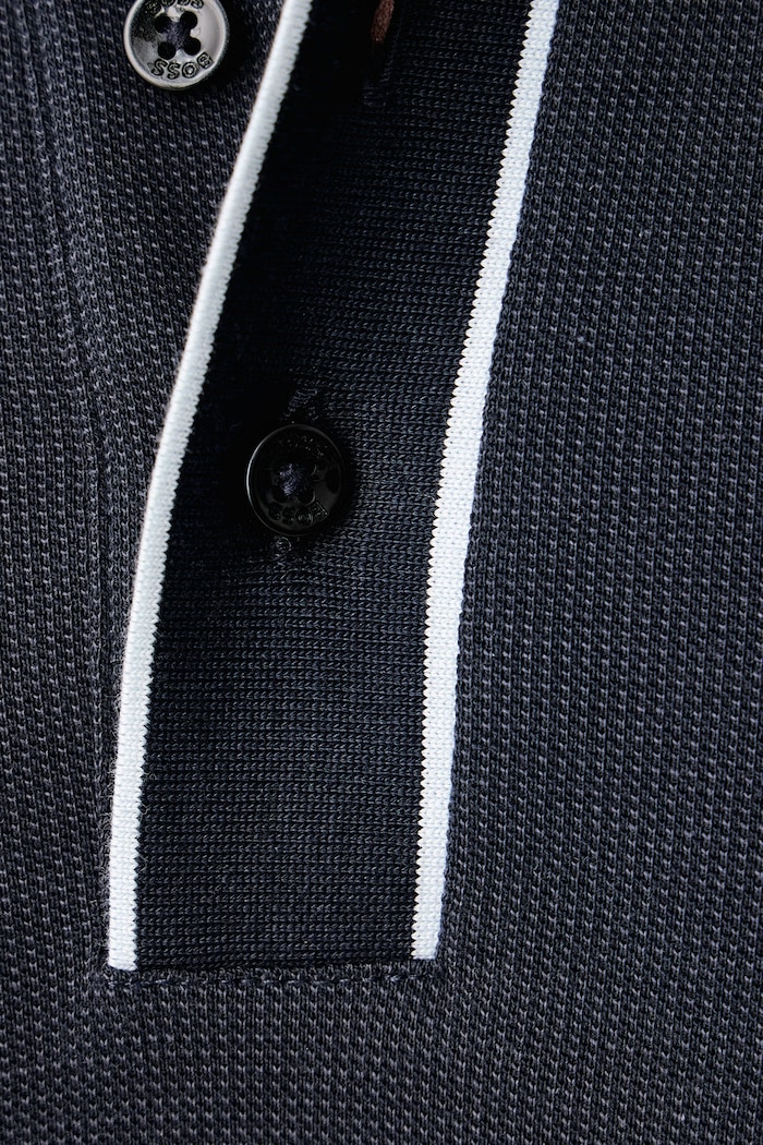 Polo majica moška bombažna H-Parlay BOSS mornarsko modra 50565735